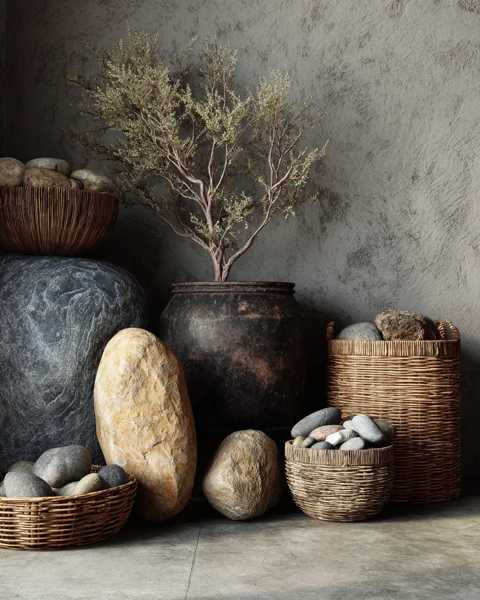 Earthy Glam Garage Decor Ideas