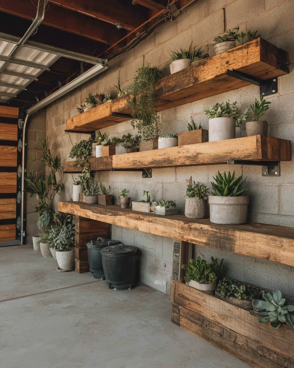 Earthy Glam Garage Decor Ideas