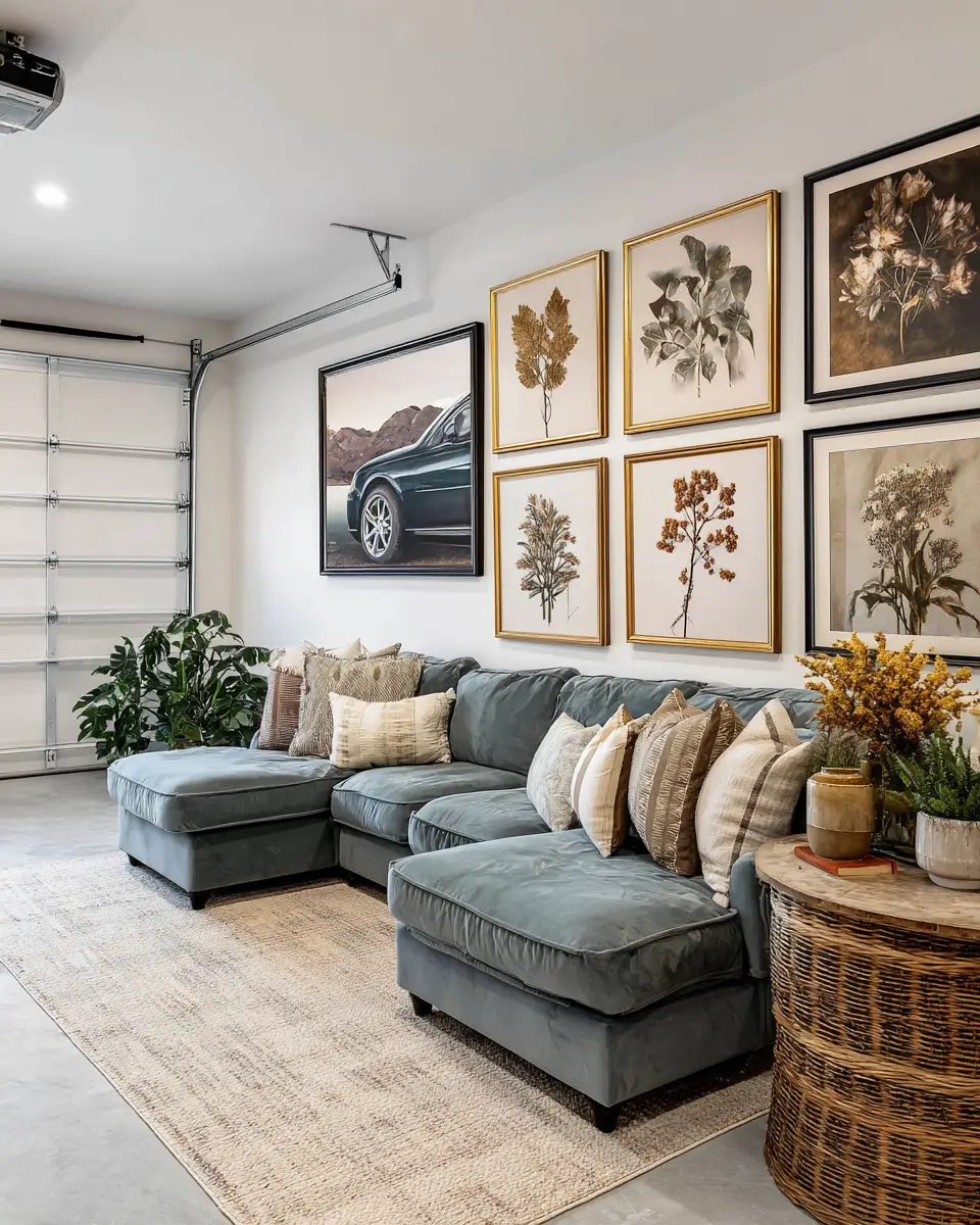 Earthy Glam Garage Decor Ideas