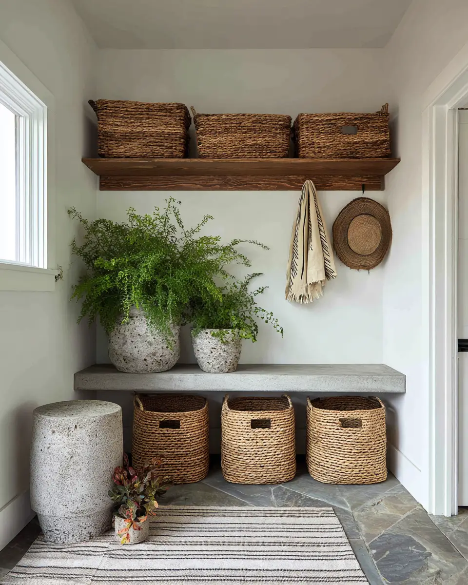 Earthy Glam Garage Decor Ideas