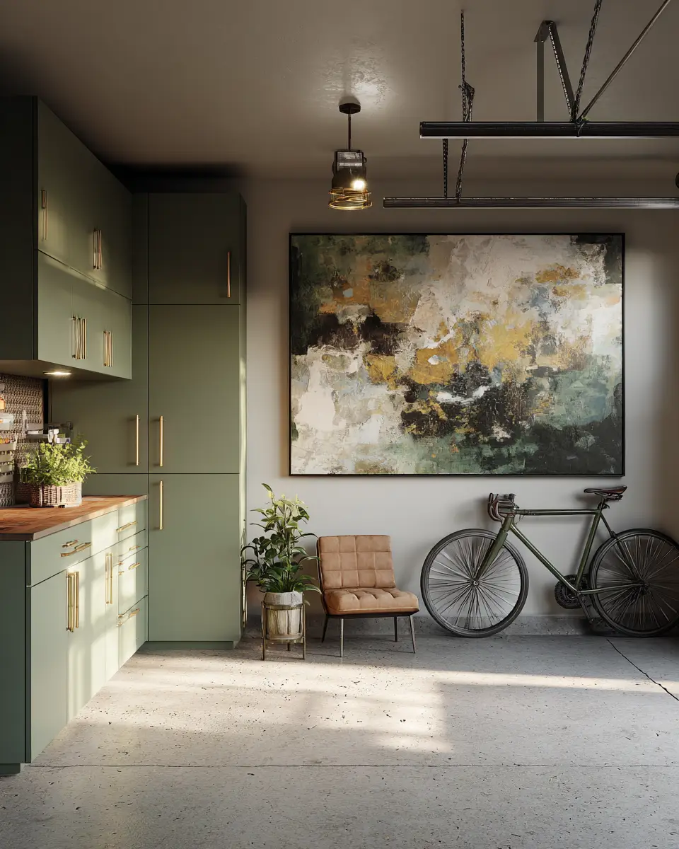 Earthy Glam Garage Decor Ideas