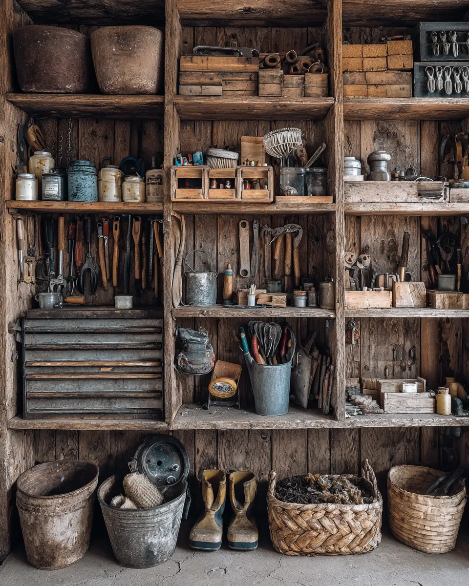 Earthy Glam Garage Decor Ideas