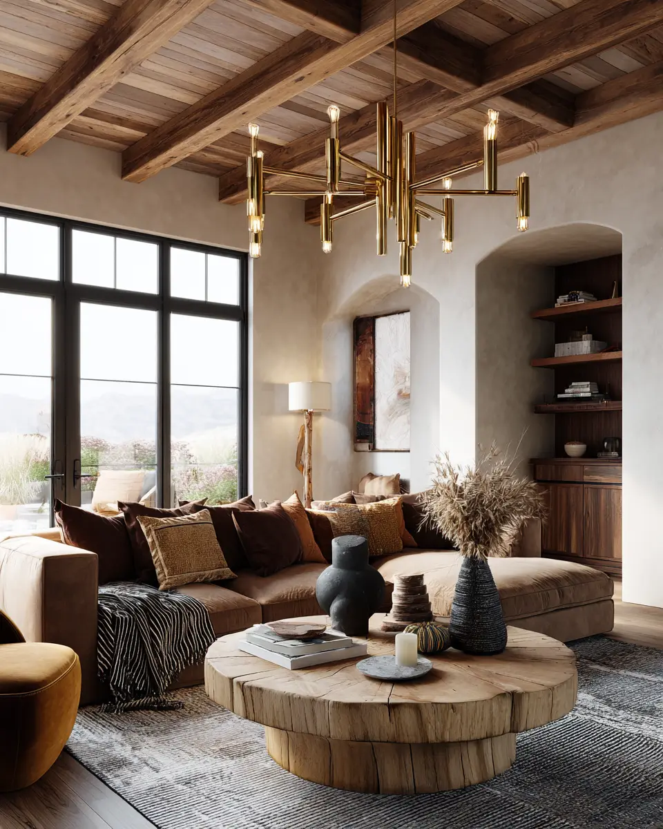 Earthy Glam Living Room Decor Ideas