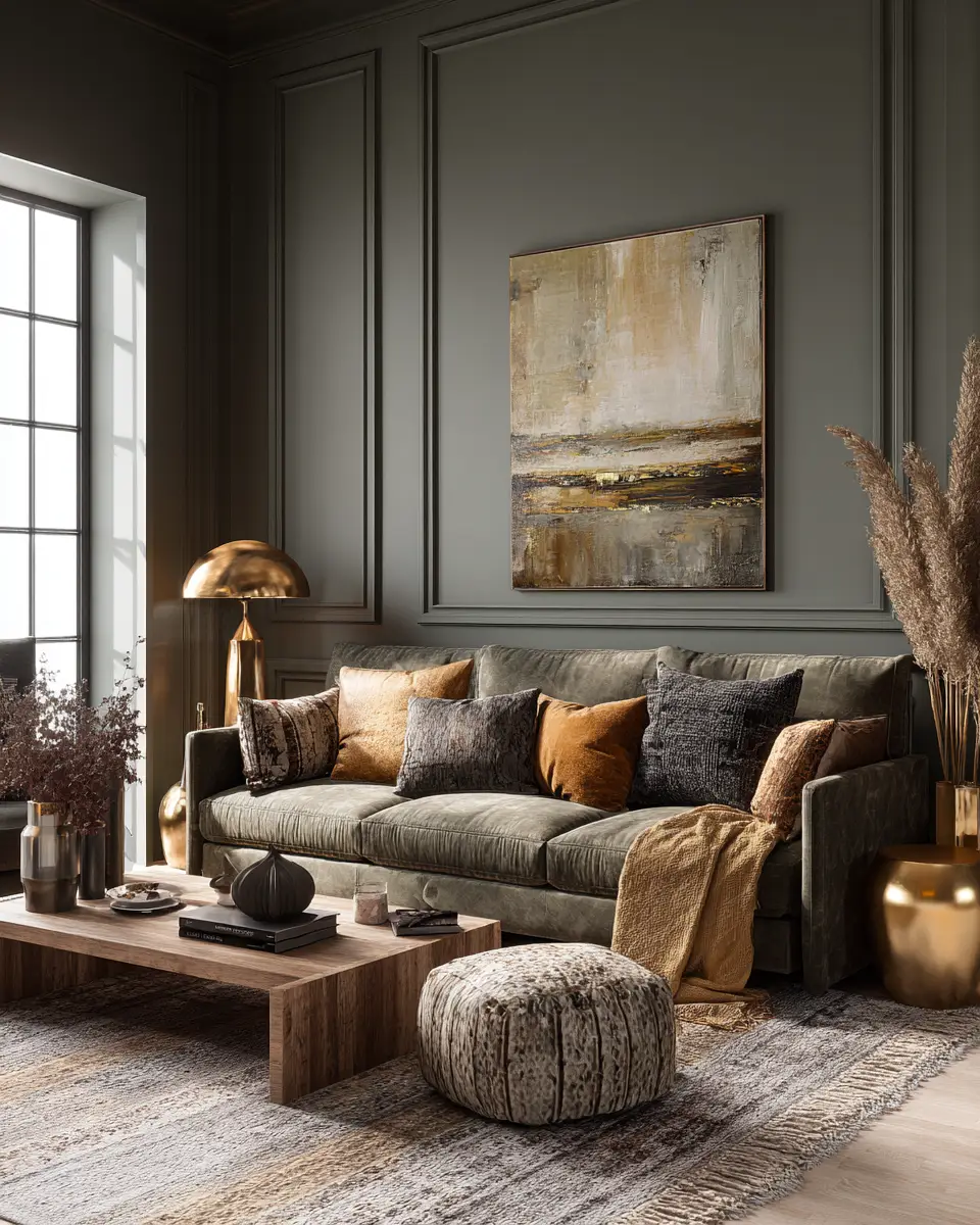 Earthy Glam Living Room Decor Ideas