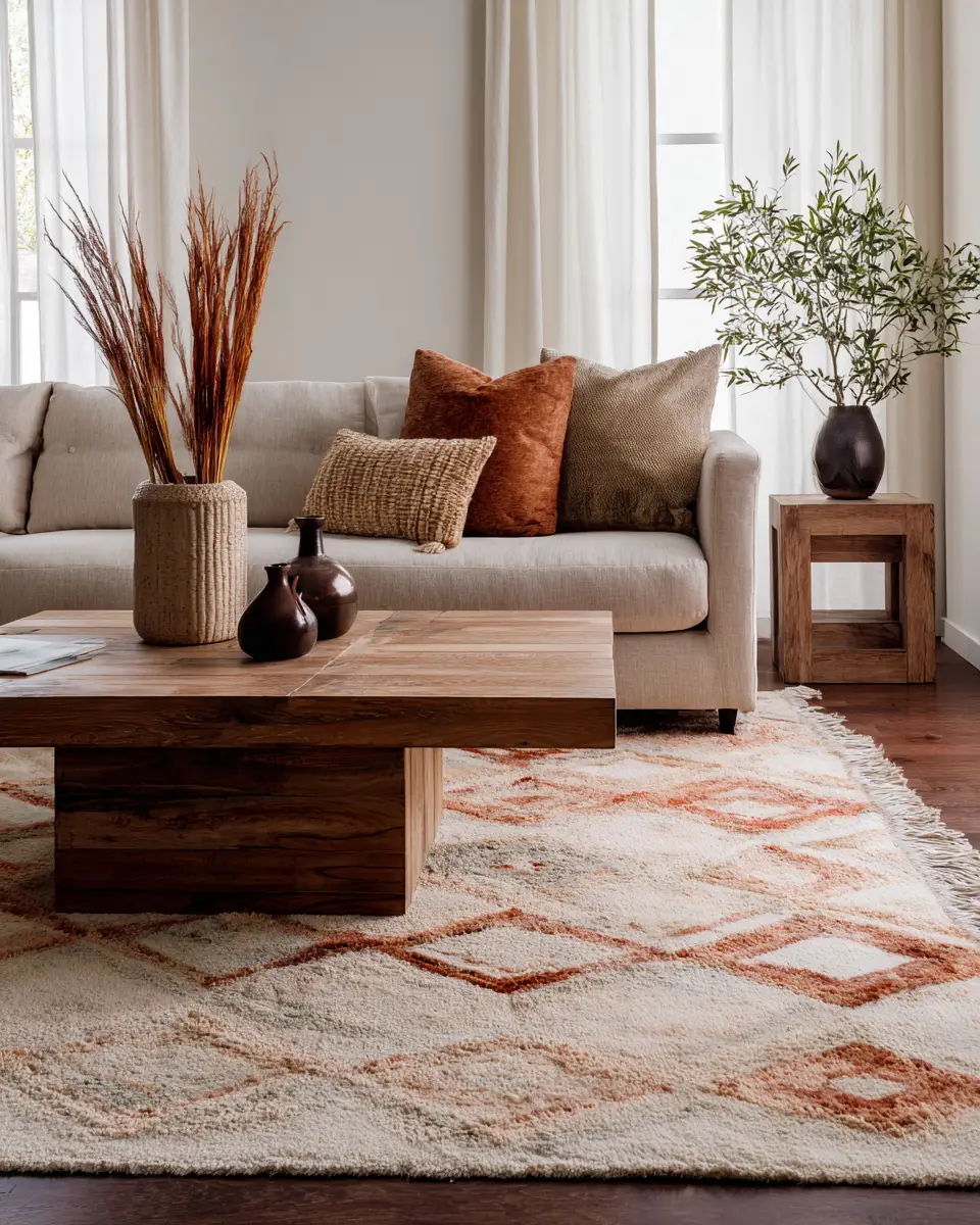 Earthy Glam Living Room Decor Ideas
