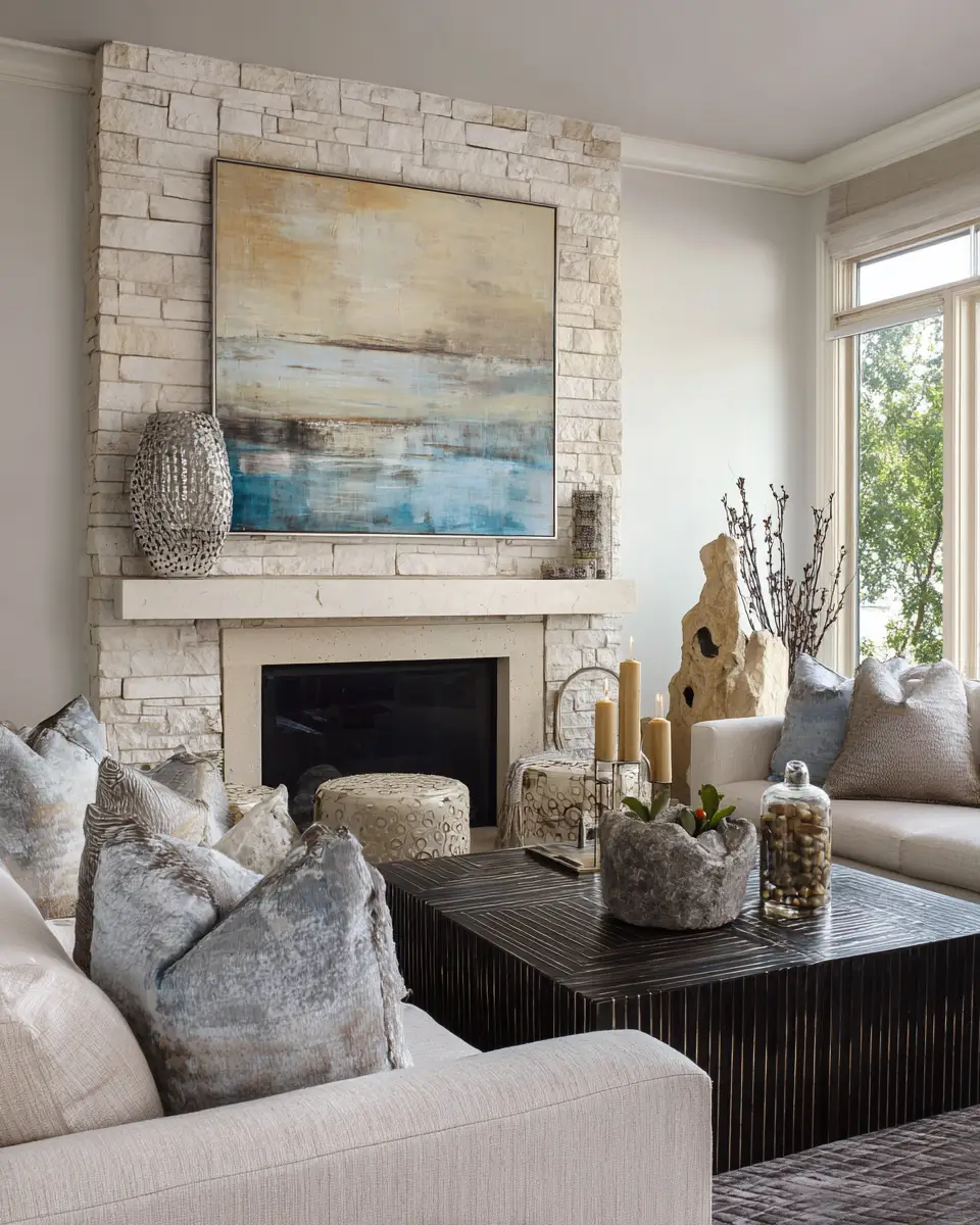 Earthy Glam Living Room Decor Ideas