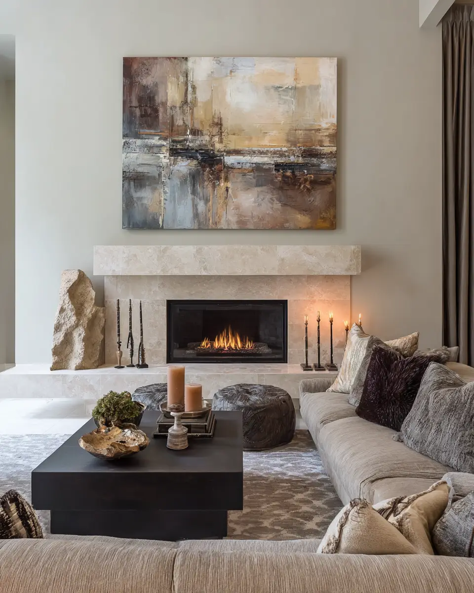 Earthy Glam Living Room Decor Ideas