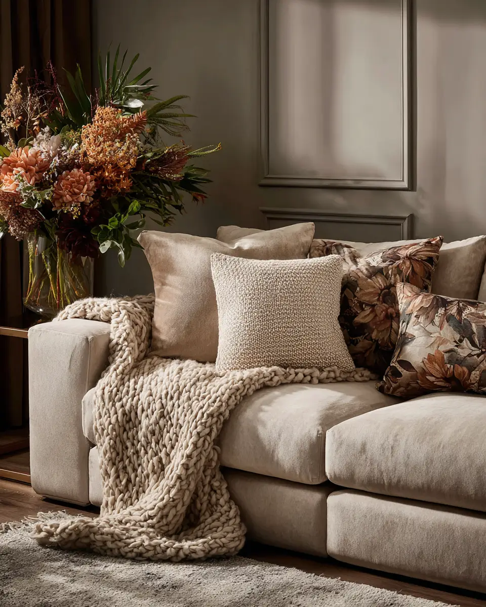 Earthy Glam Living Room Decor Ideas