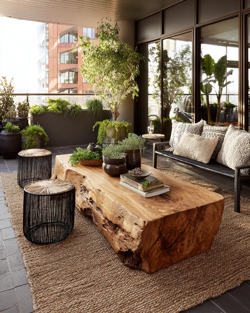 Earthy Industrial Patio Decor Ideas