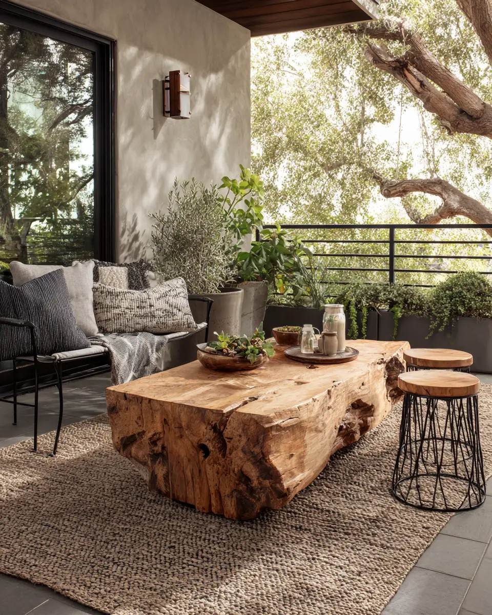 Earthy Industrial Patio Decor Ideas