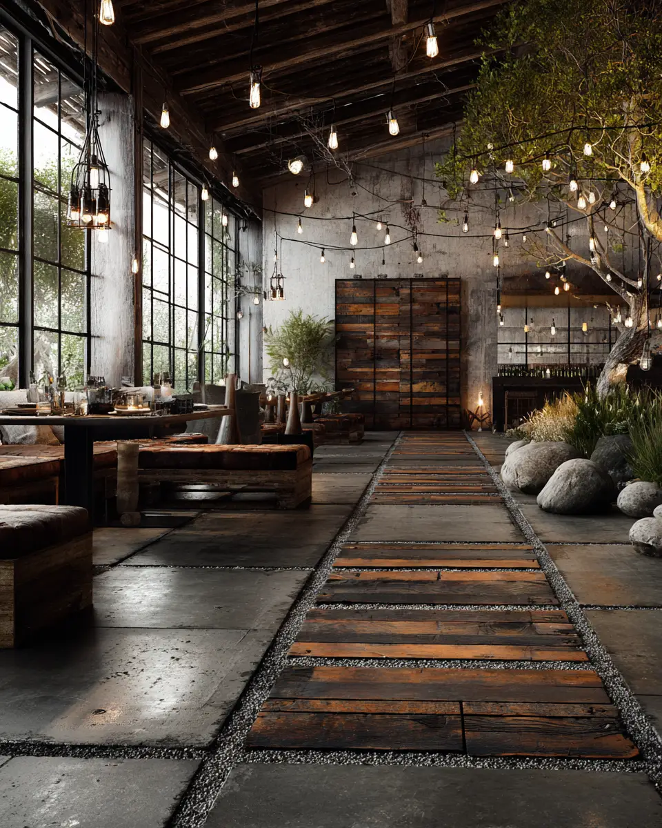 Earthy Industrial Patio Decor Ideas