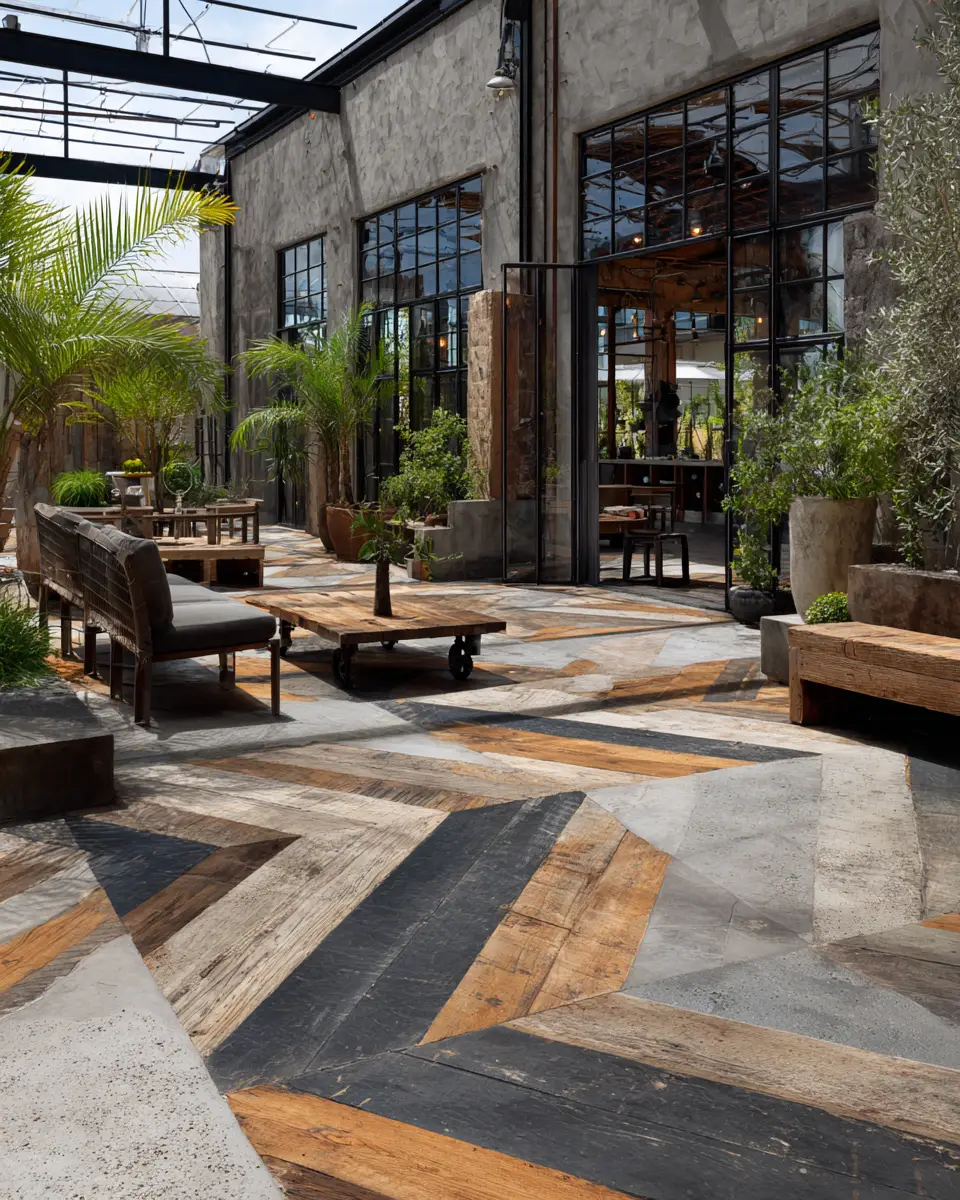 Earthy Industrial Patio Decor Ideas