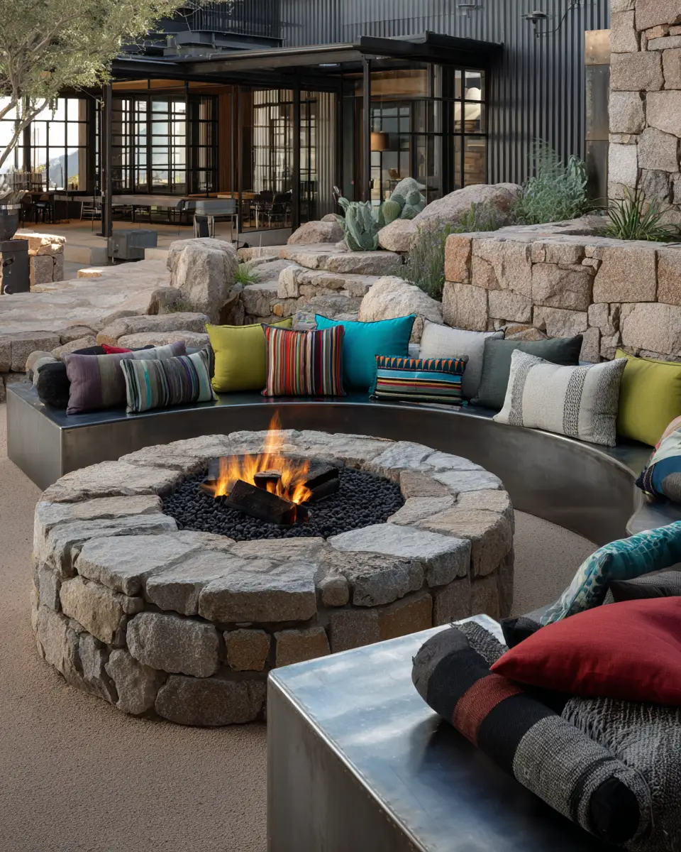 Earthy Industrial Patio Decor Ideas