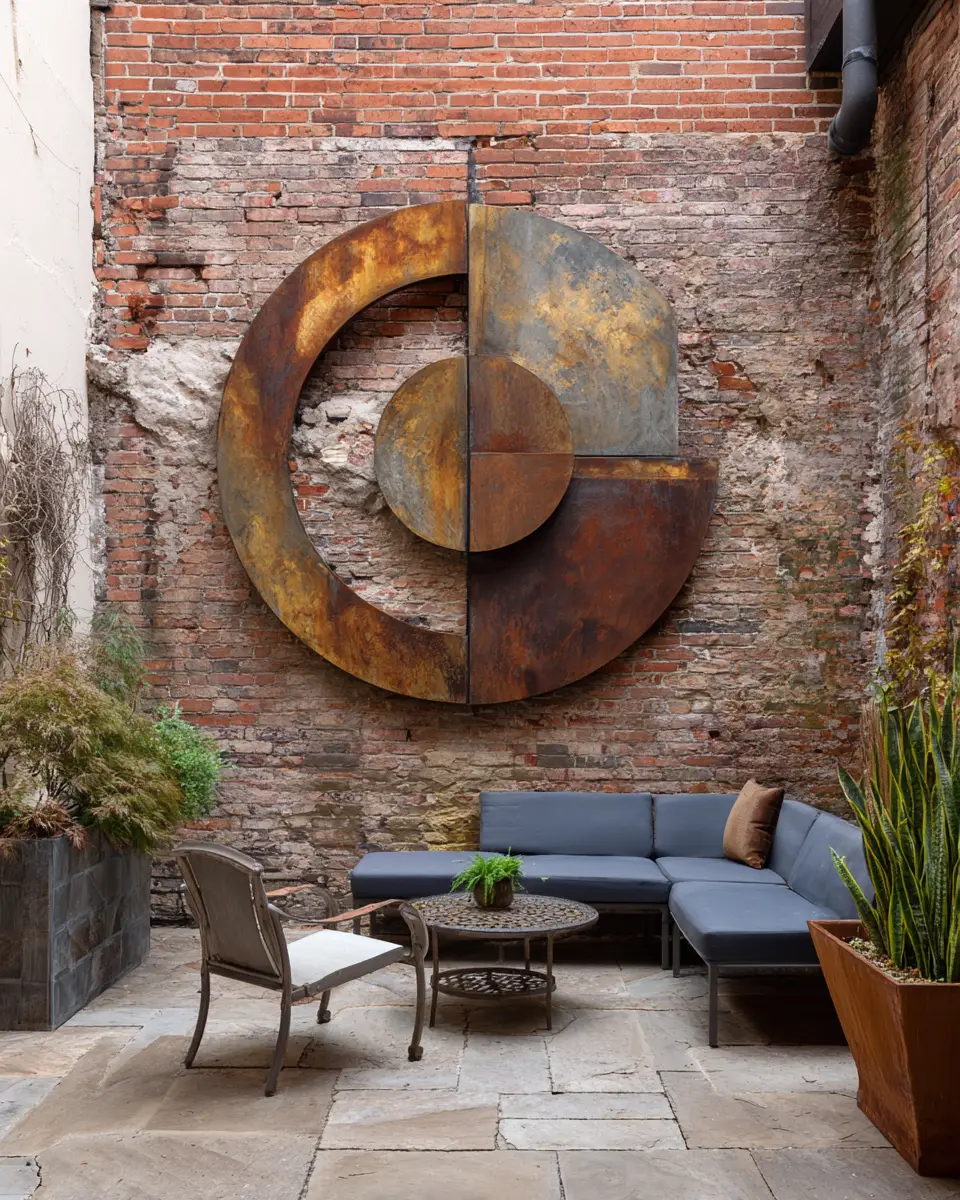 Earthy Industrial Patio Decor Ideas