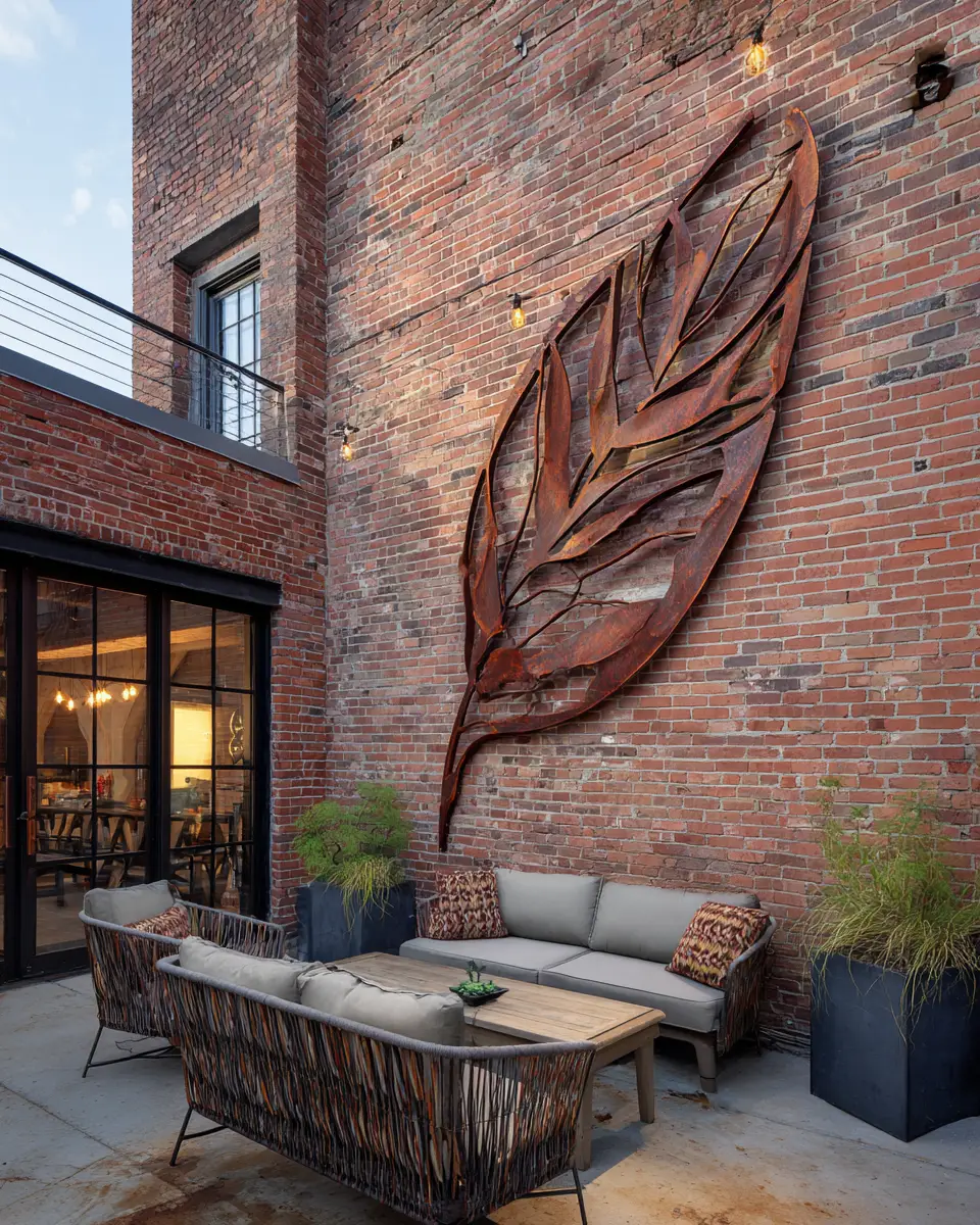 Earthy Industrial Patio Decor Ideas