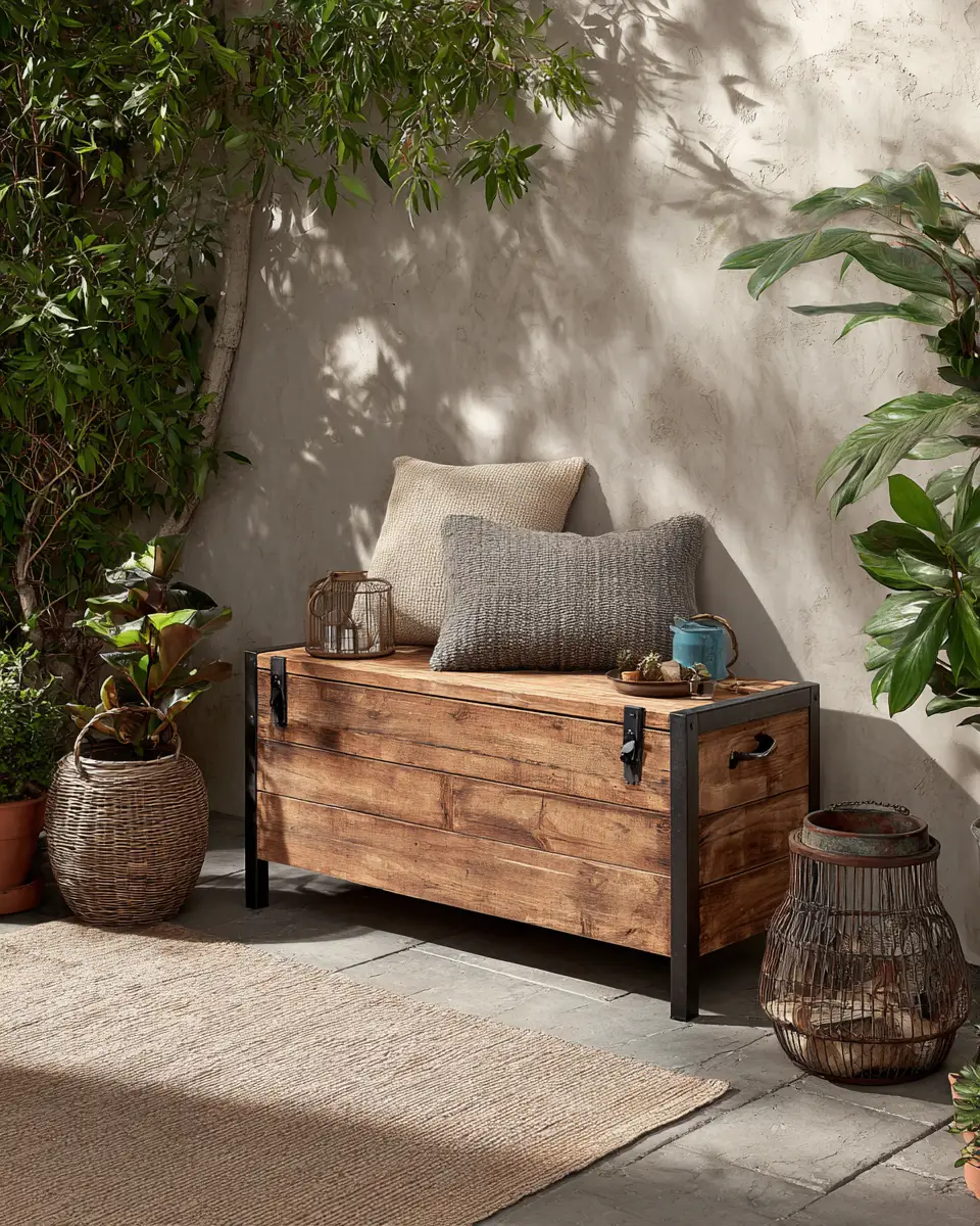 Earthy Industrial Patio Decor Ideas