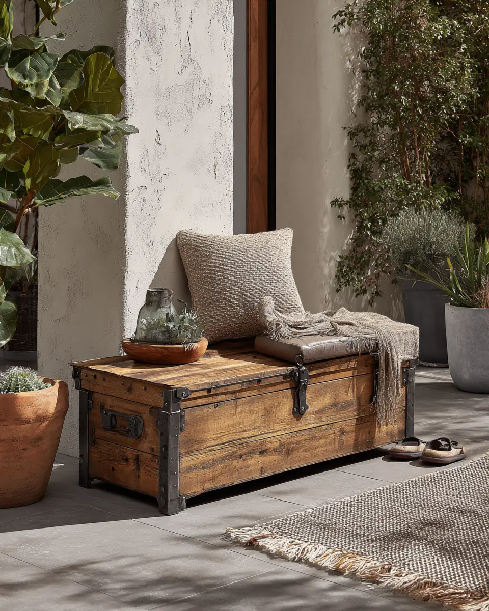 Earthy Industrial Patio Decor Ideas