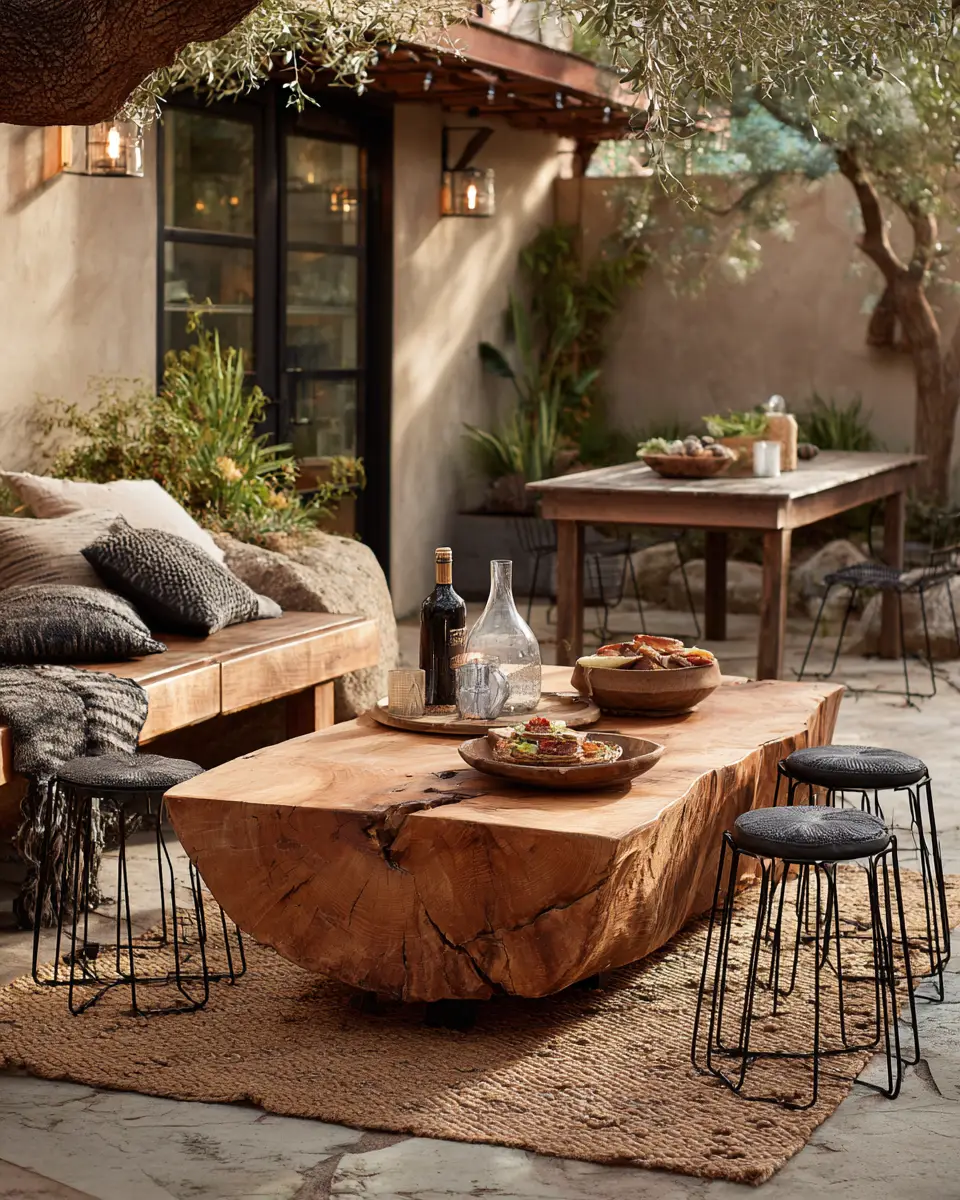 Earthy Industrial Patio Decor Ideas