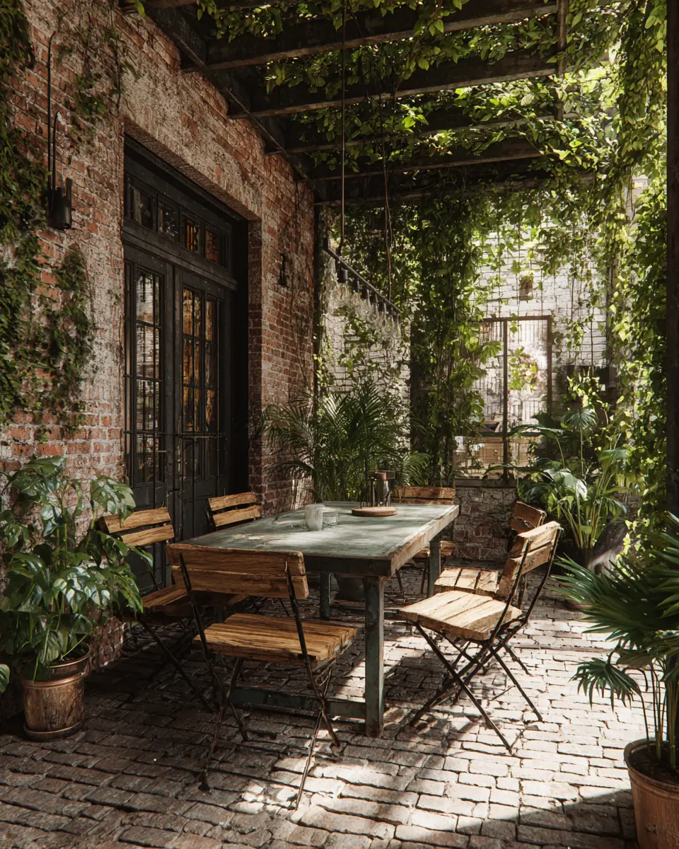 Earthy Industrial Patio Decor Ideas