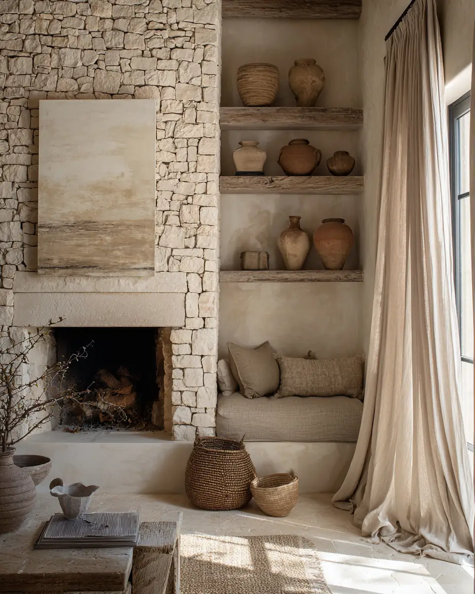 Earthy Mediterranean Living Room Decor Ideas