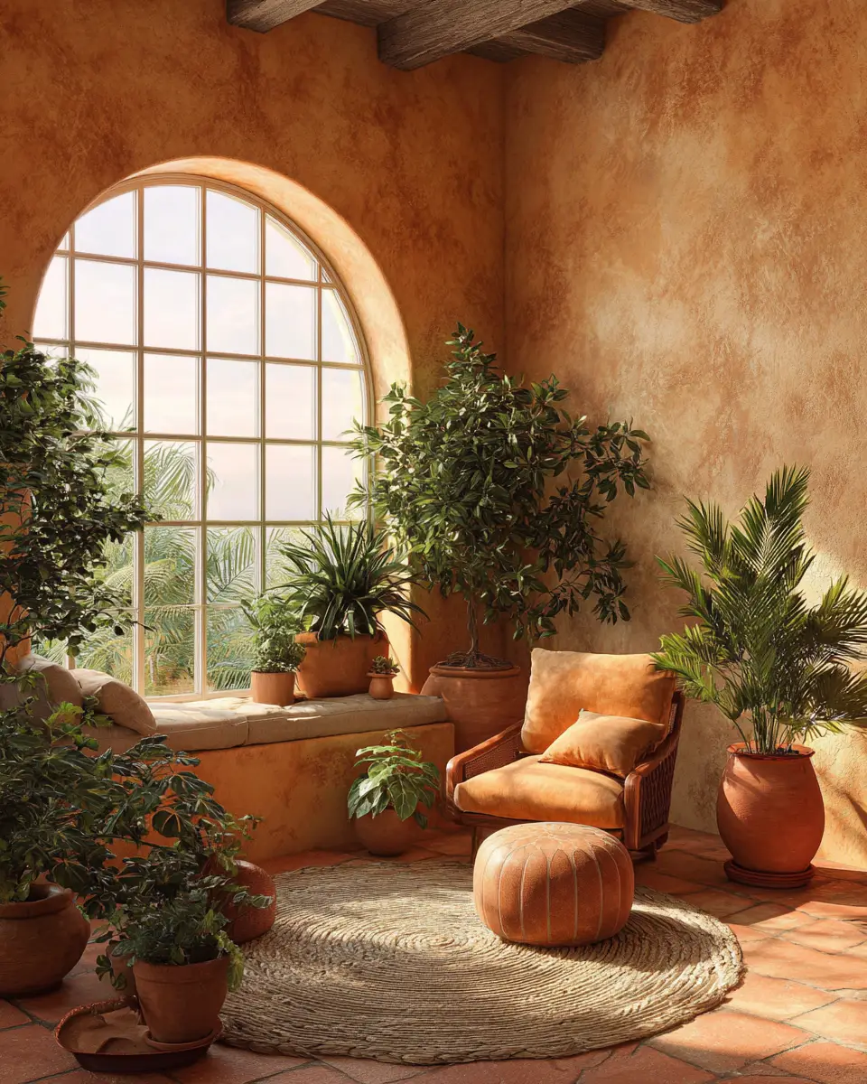 Earthy Mediterranean Living Room Decor Ideas