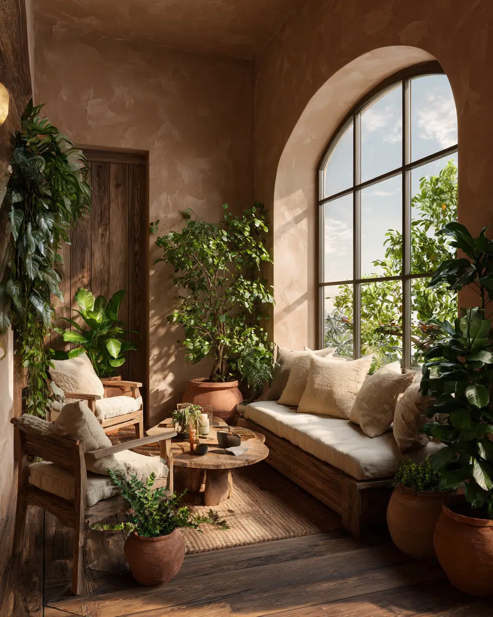 Earthy Mediterranean Living Room Decor Ideas