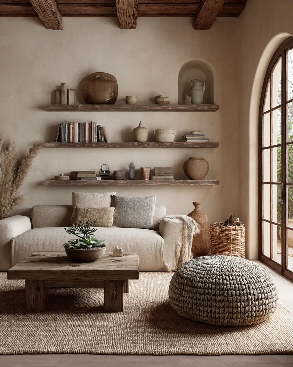Earthy Mediterranean Living Room Decor Ideas