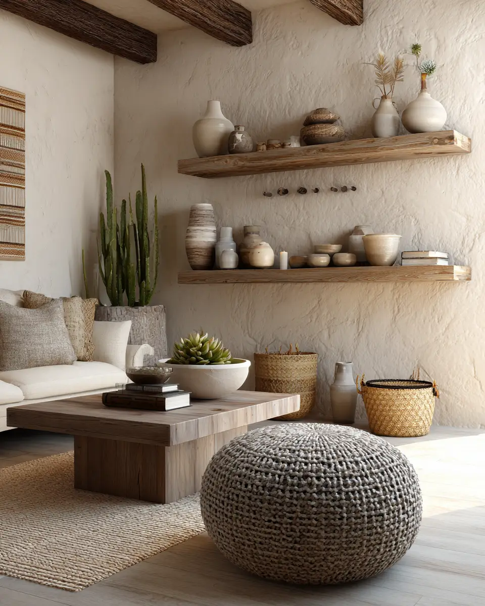 Earthy Mediterranean Living Room Decor Ideas
