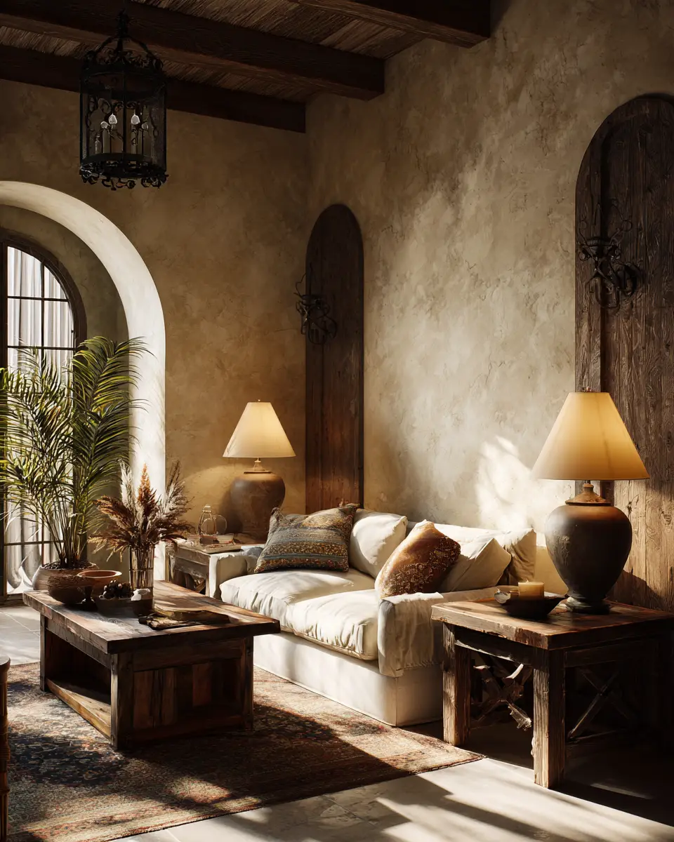 Earthy Mediterranean Living Room Decor Ideas