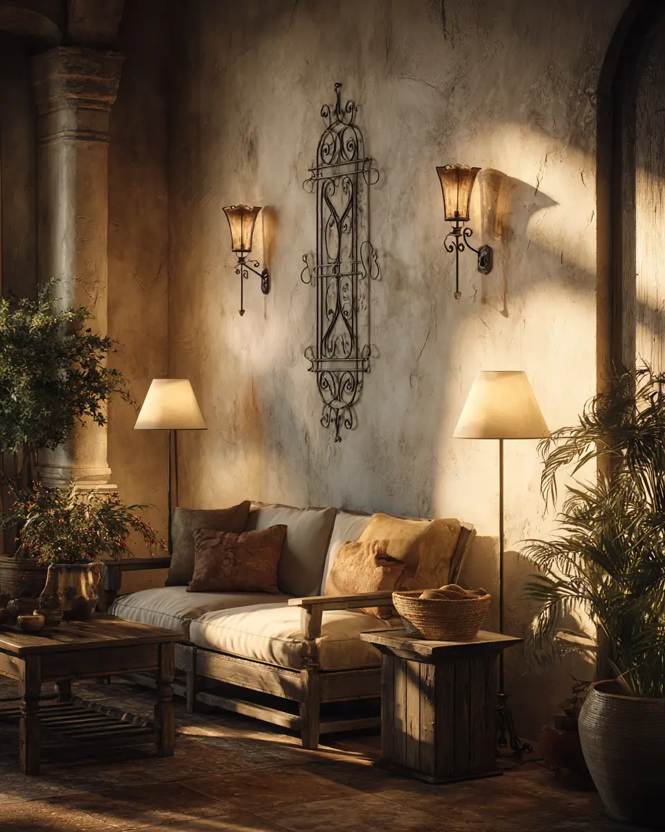 Earthy Mediterranean Living Room Decor Ideas