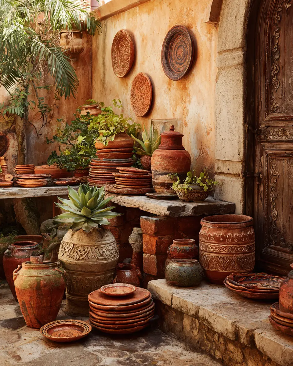 Earthy Mediterranean Patio Decor Ideas
