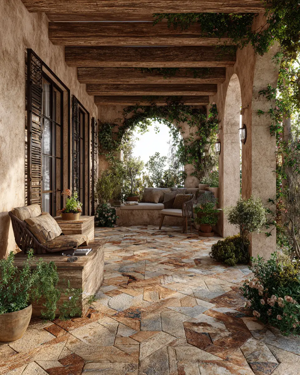 Earthy Mediterranean Patio Decor Ideas