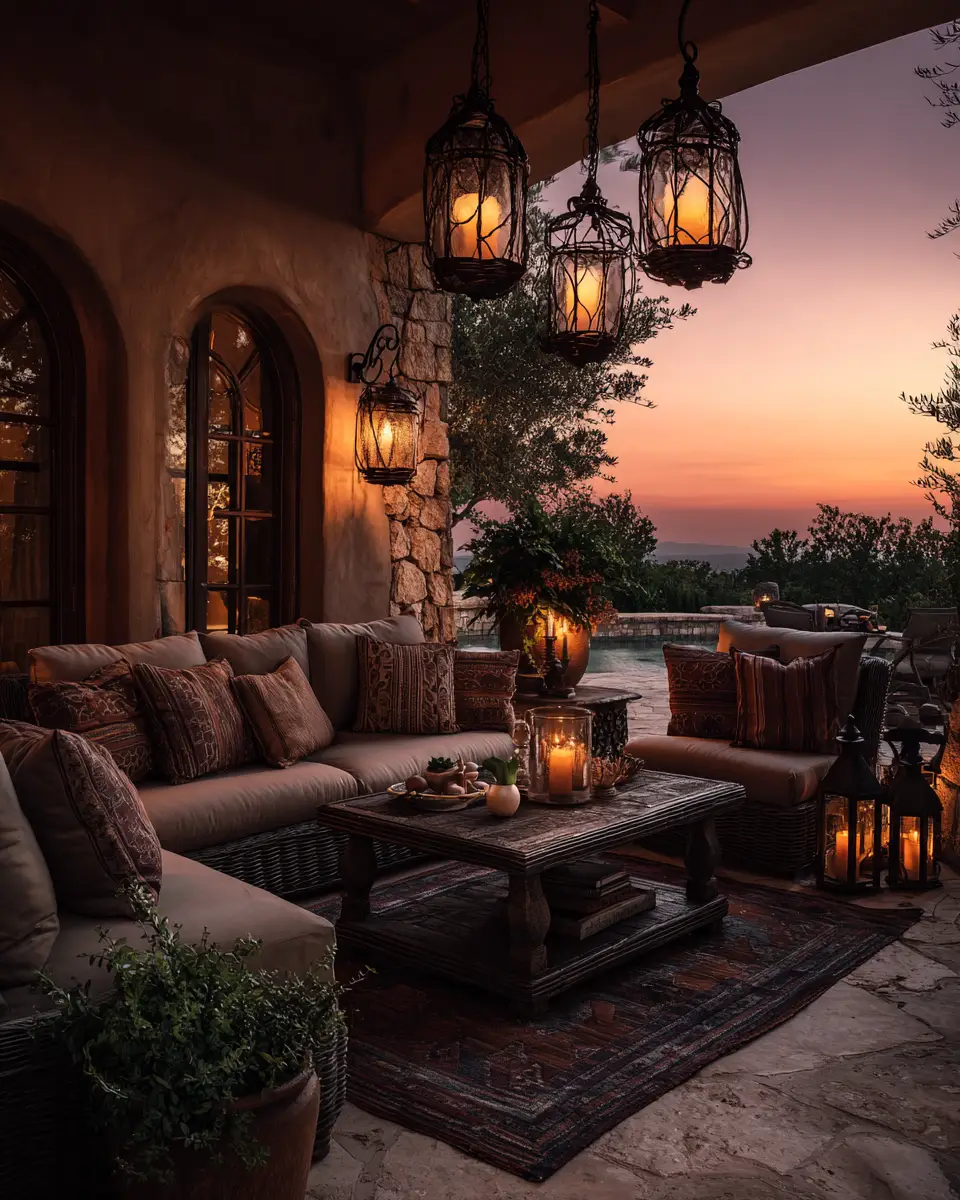 Earthy Mediterranean Patio Decor Ideas