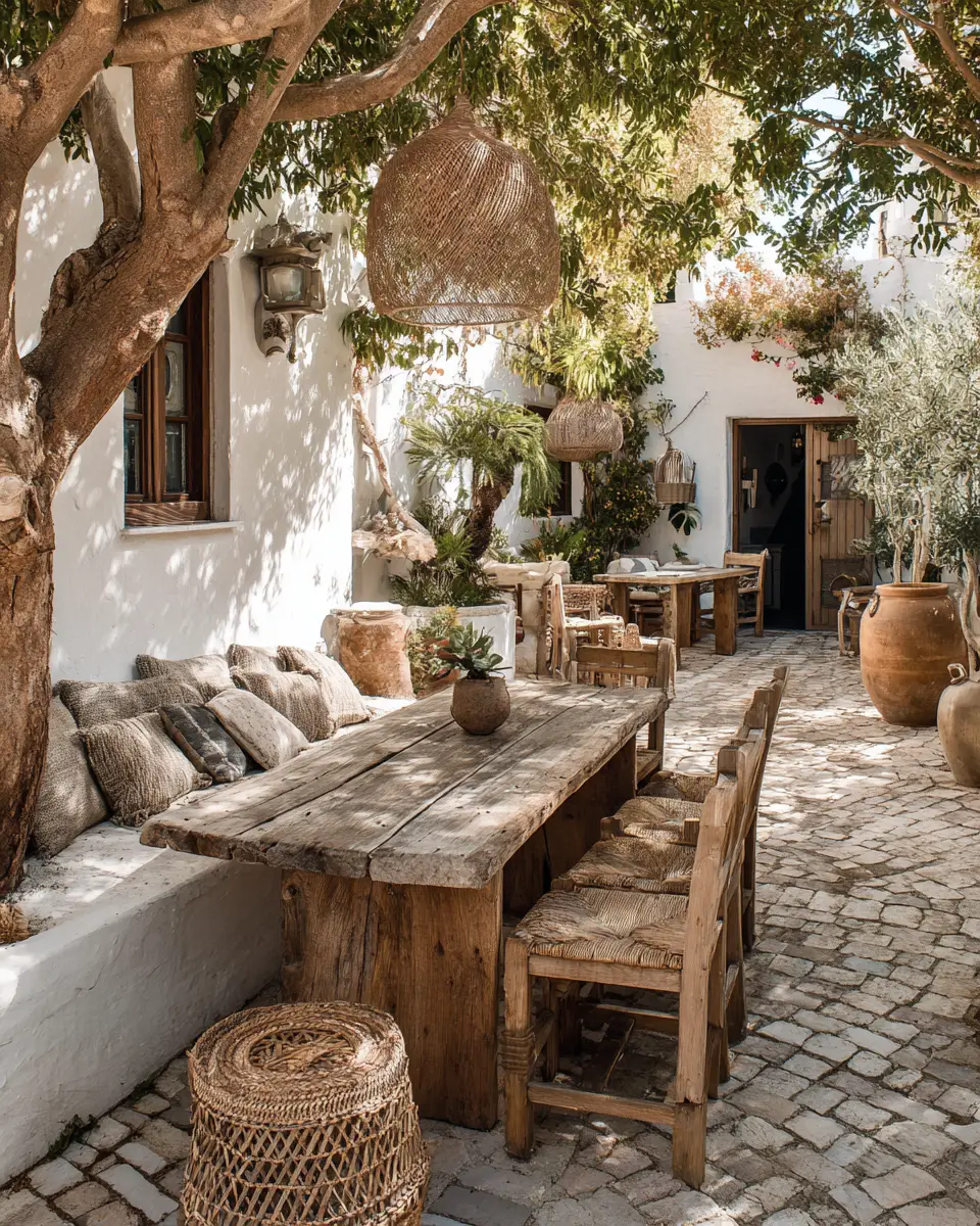 Earthy Mediterranean Patio Decor Ideas