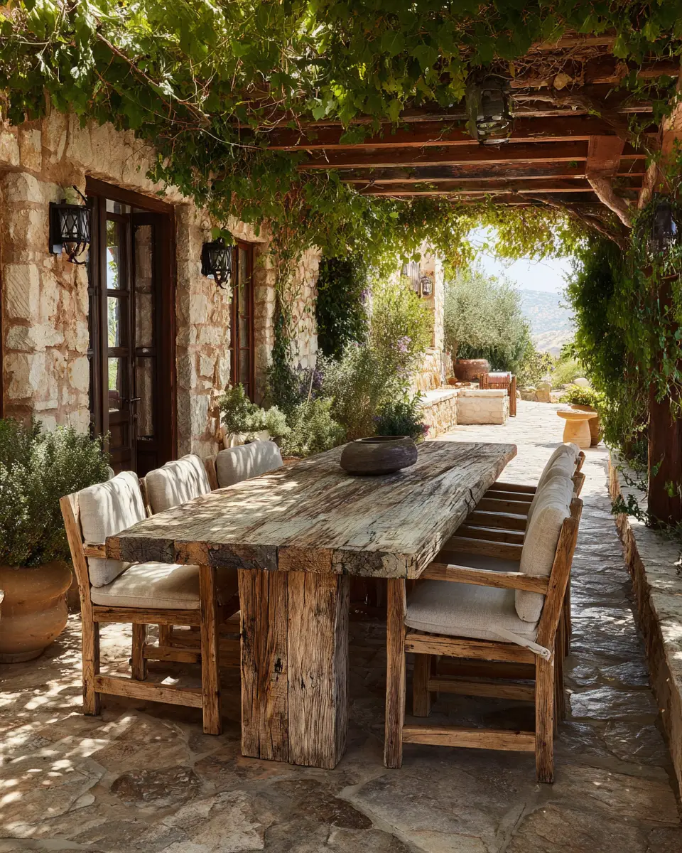 Earthy Mediterranean Patio Decor Ideas