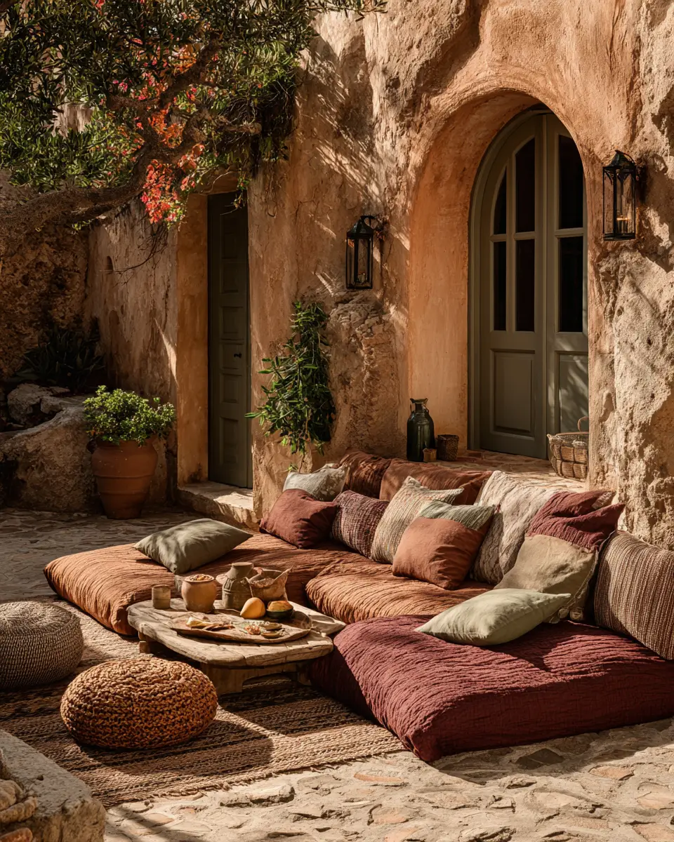 Earthy Mediterranean Patio Decor Ideas