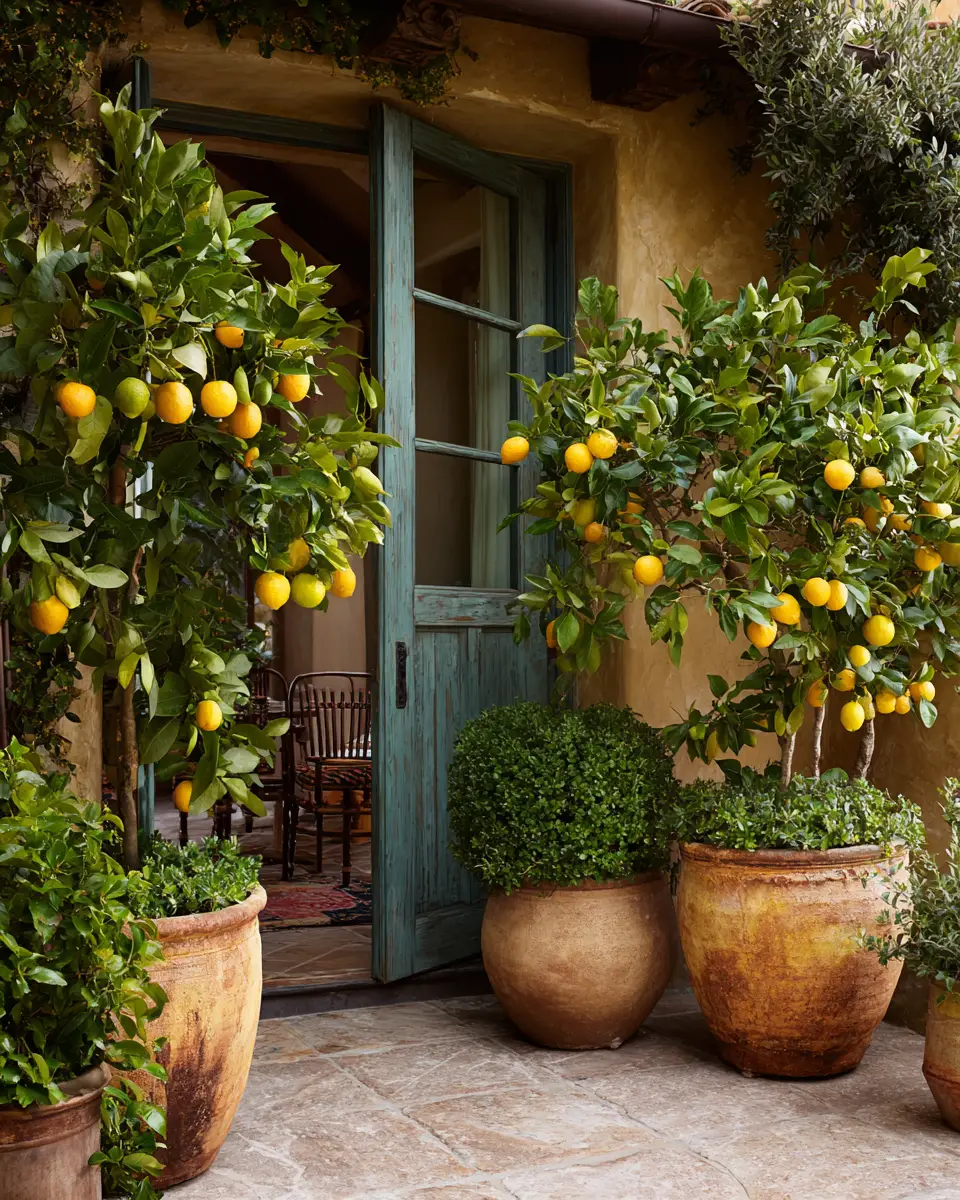Earthy Mediterranean Patio Decor Ideas