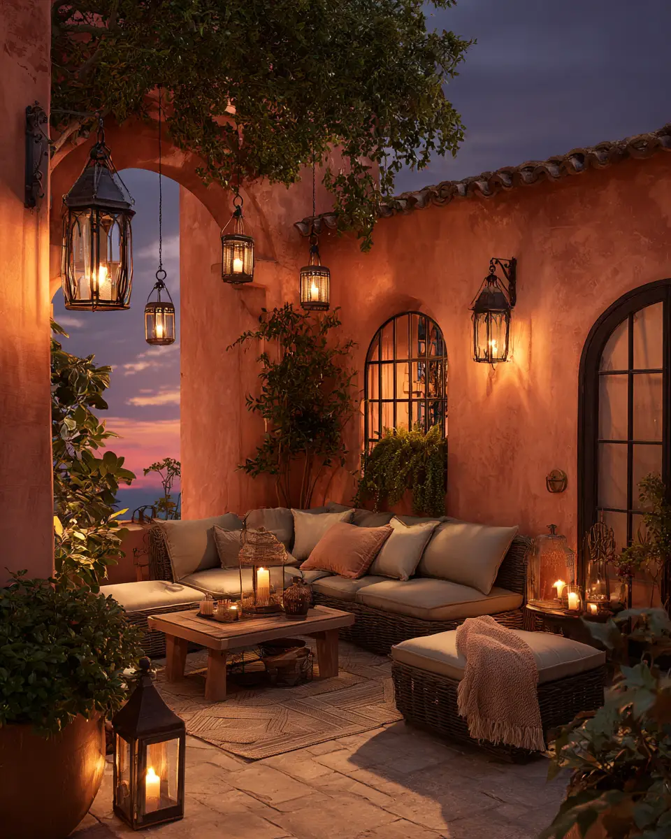 Earthy Mediterranean Patio Decor Ideas