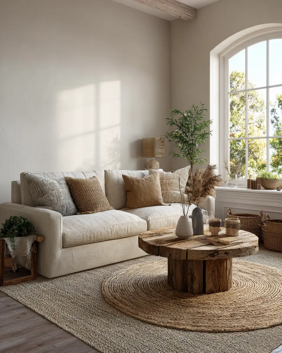 Earthy Minimalist Living Room Decor Ideas