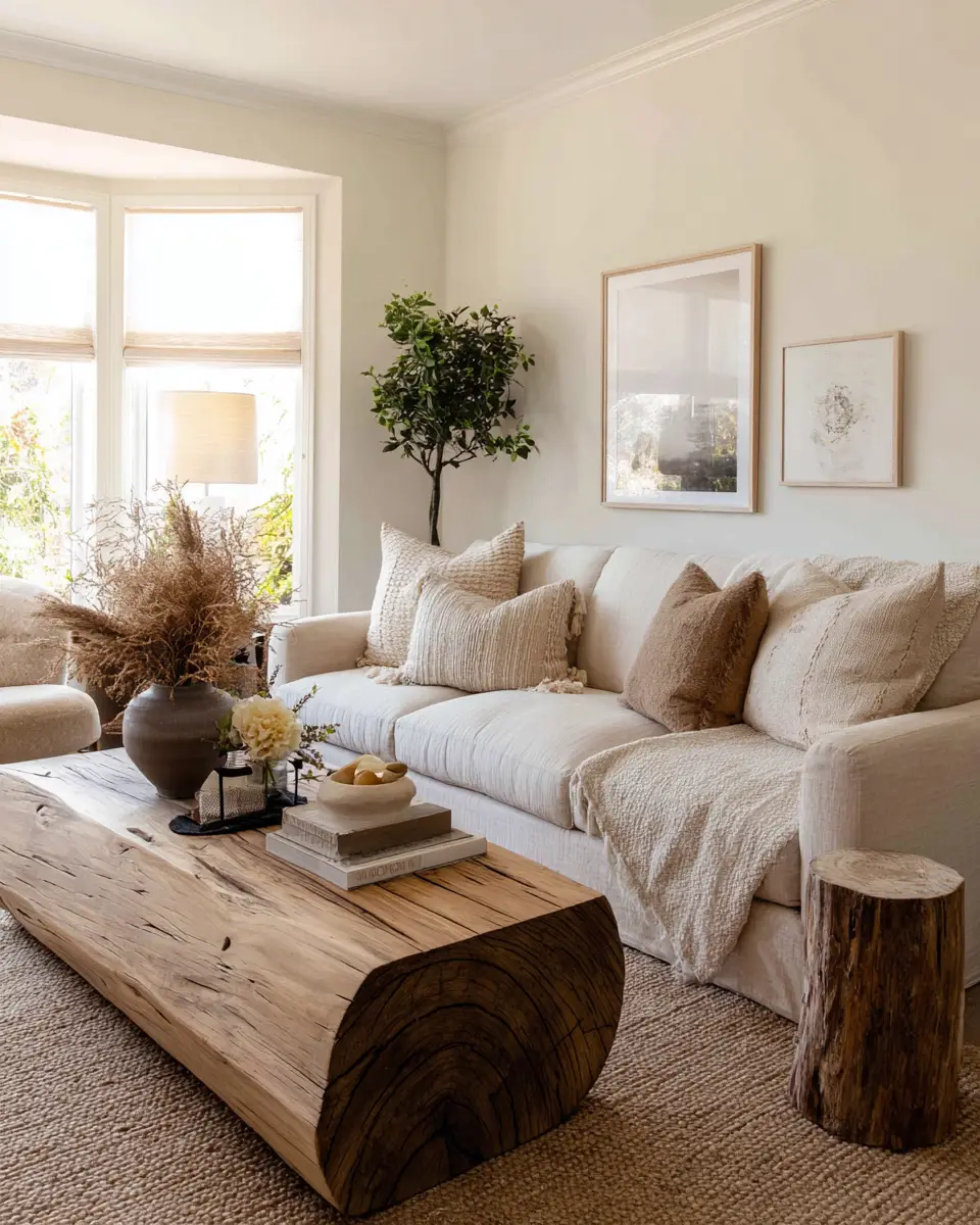 Earthy Minimalist Living Room Decor Ideas
