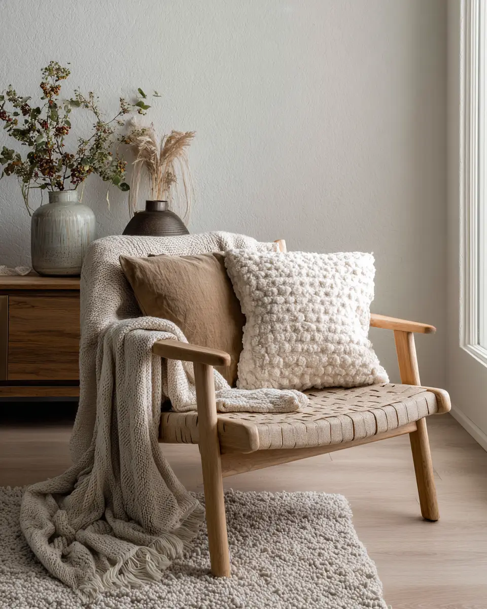 Earthy Minimalist Living Room Decor Ideas