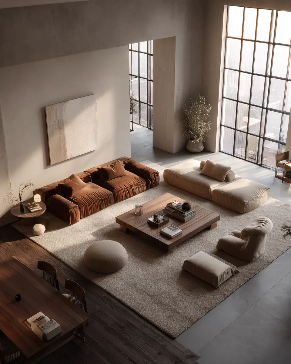 Earthy Minimalist Living Room Decor Ideas