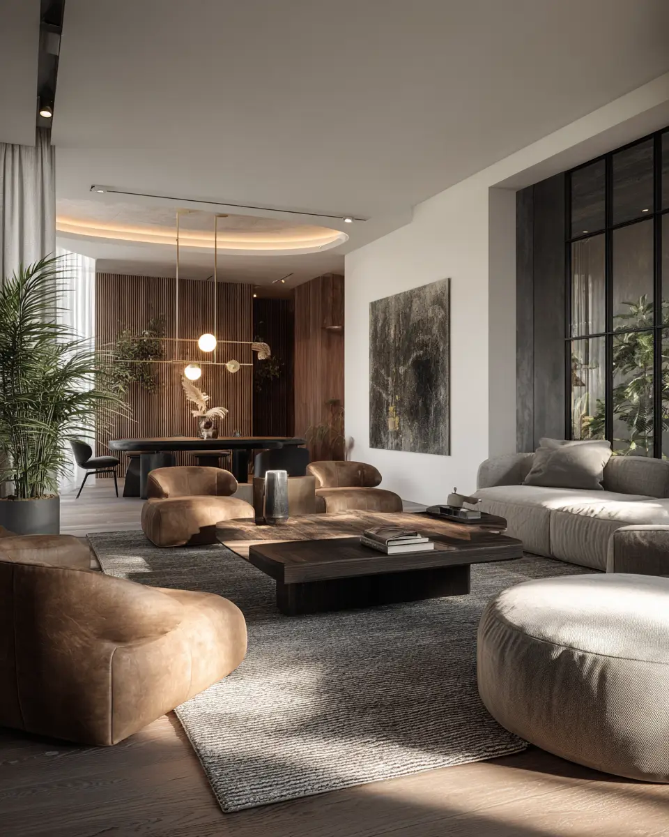 Earthy Minimalist Living Room Decor Ideas