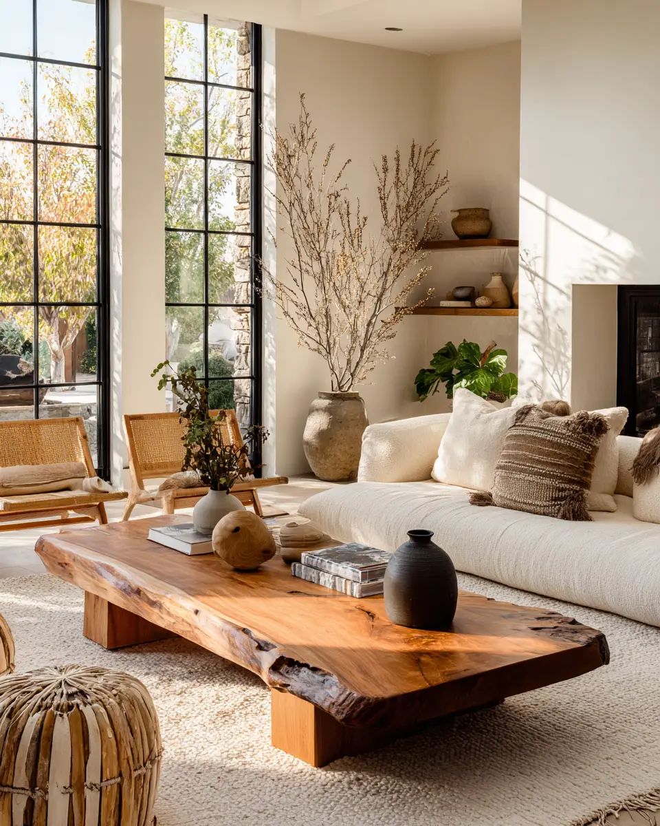 Earthy Minimalist Living Room Decor Ideas