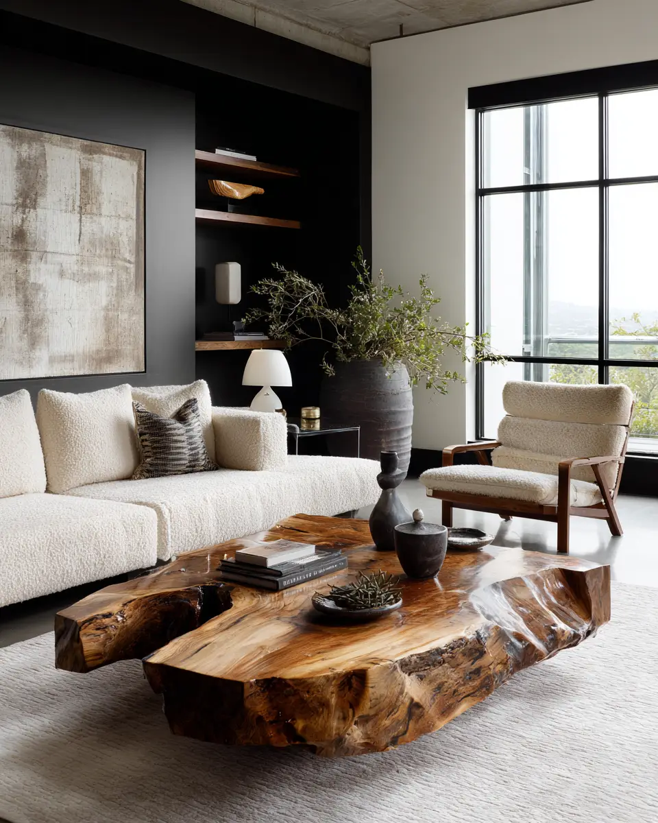 Earthy Minimalist Living Room Decor Ideas