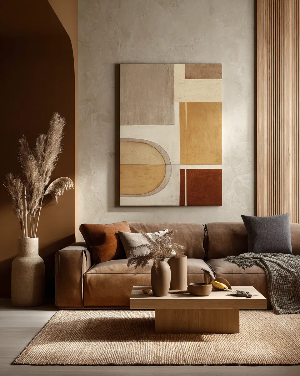 Earthy Minimalist Living Room Decor Ideas
