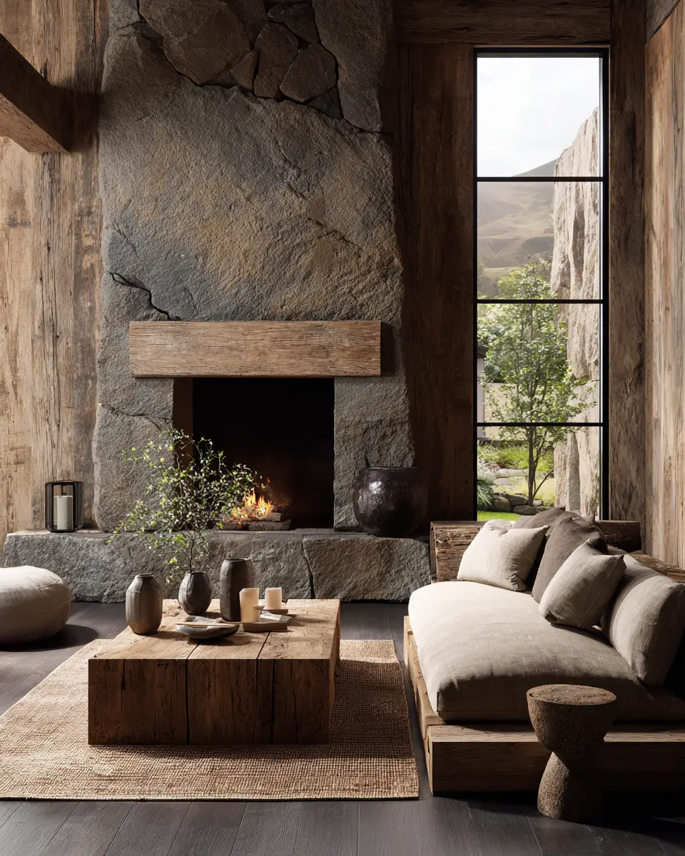 Earthy Minimalist Living Room Decor Ideas