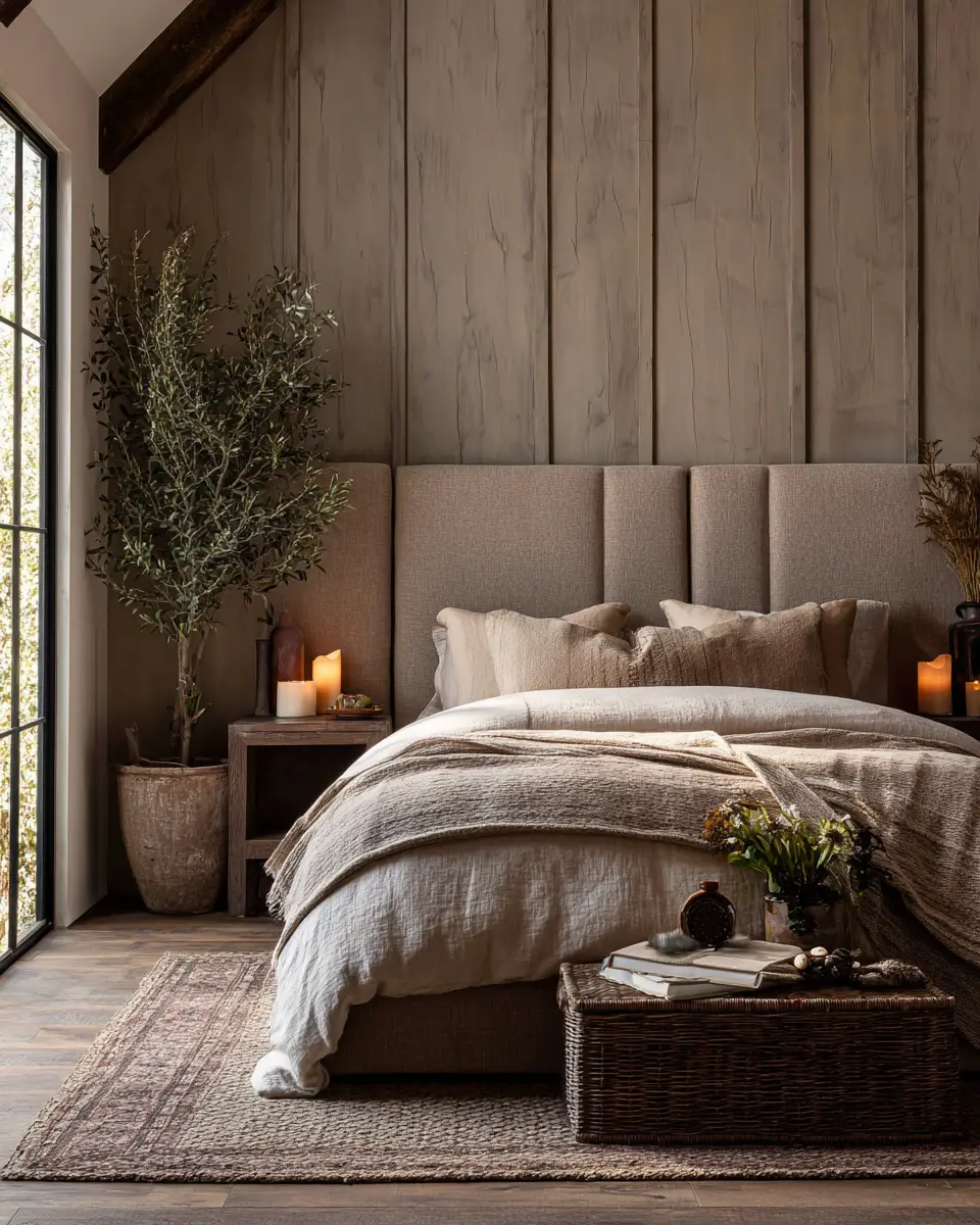 Earthy Modern Farmhouse Bedroom Decor Ideas
