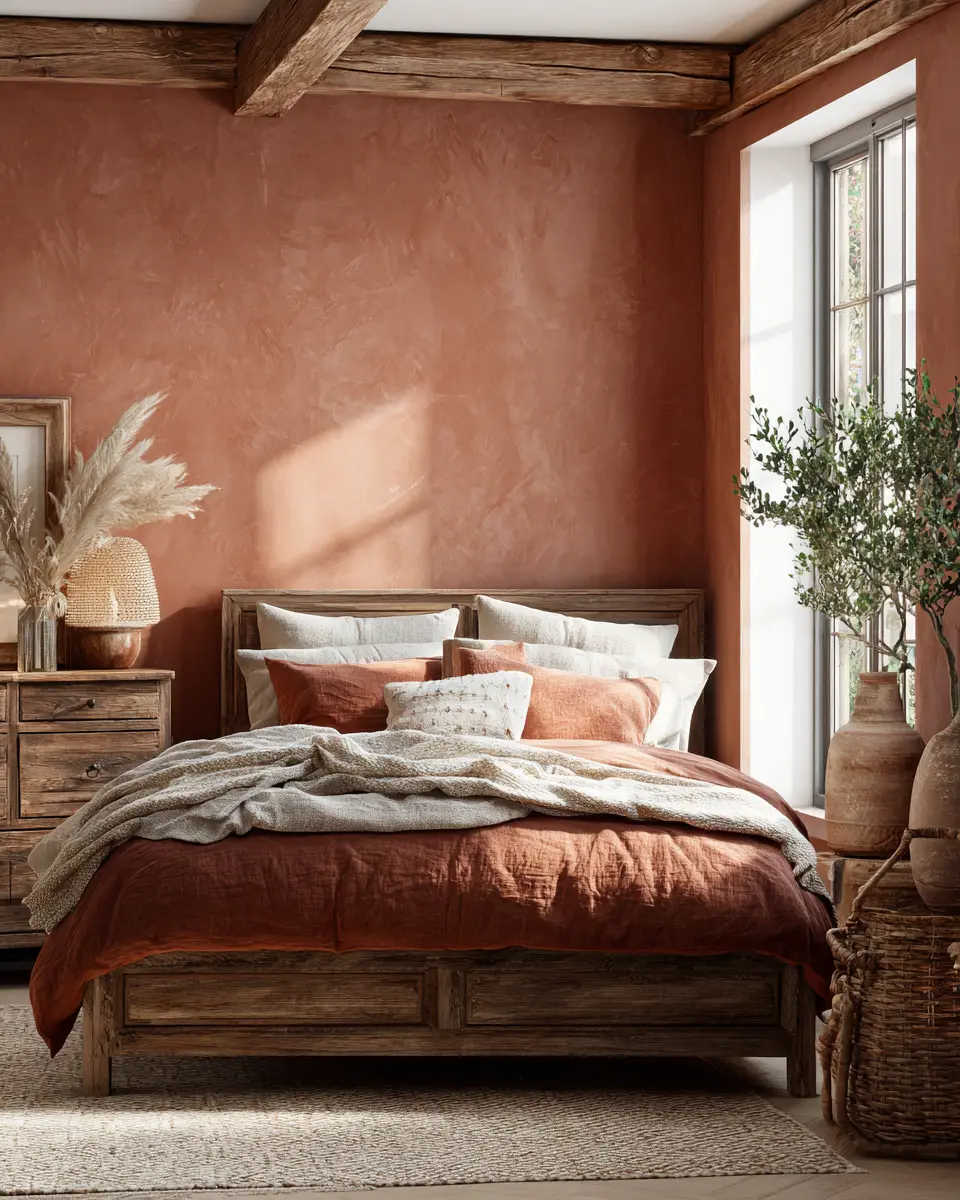 Earthy Modern Farmhouse Bedroom Decor Ideas