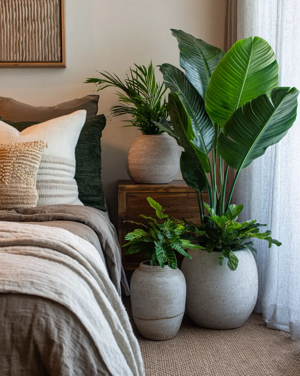 Earthy Modern Farmhouse Bedroom Decor Ideas